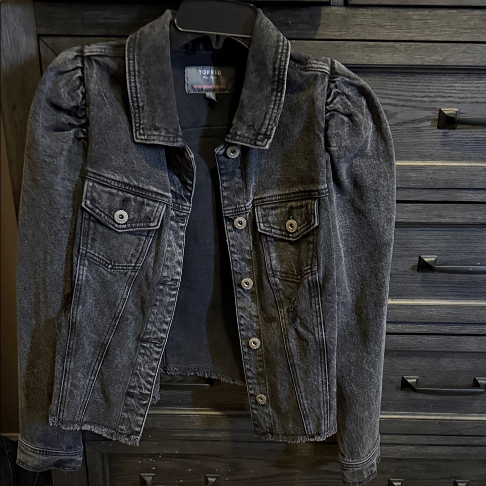 Torrid Women's Charcoal Jean Jacket